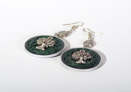 Zöld fás fülbevaló - Ár: 1.290 Ft